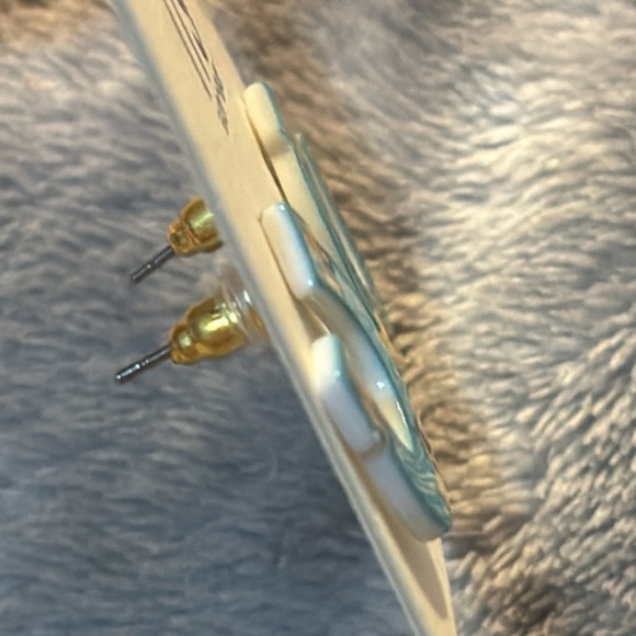 Austin West - Silver Boho Cactus with Turquoise Dangle Earrings - Picture 11 of 14